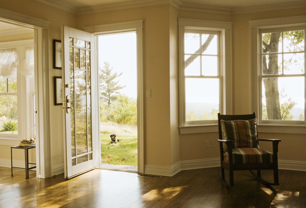 Interior of home with open doorway