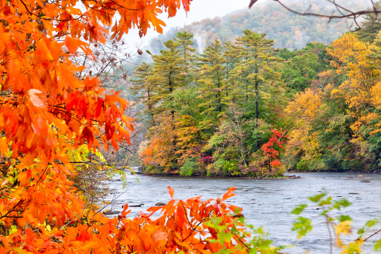 Housatonic River in the Litchfield Hills of Connecticut