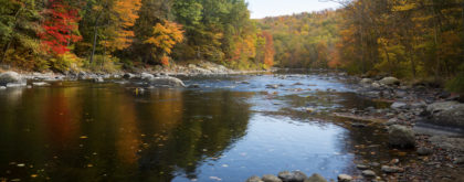 Views of the Farmington River in Canton, CT