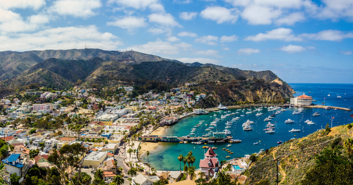 California island paradise. An ideal day captured on the Southern California island getaway - Catalina.