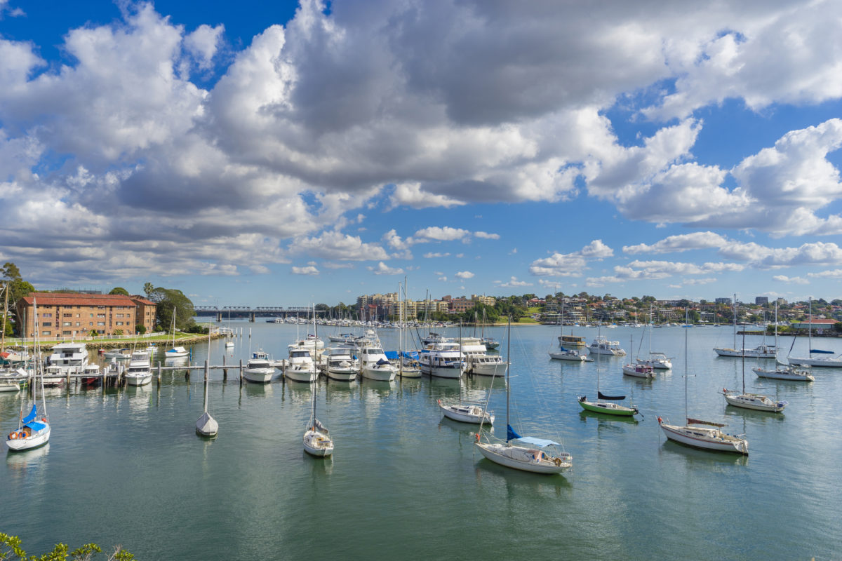 Yachts at a costal suburb in Sydney, Australia