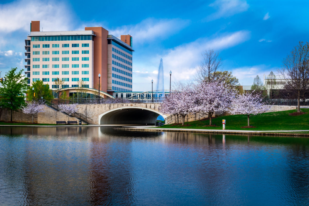 Big Spring Park in downtown Huntsville, Alabama.